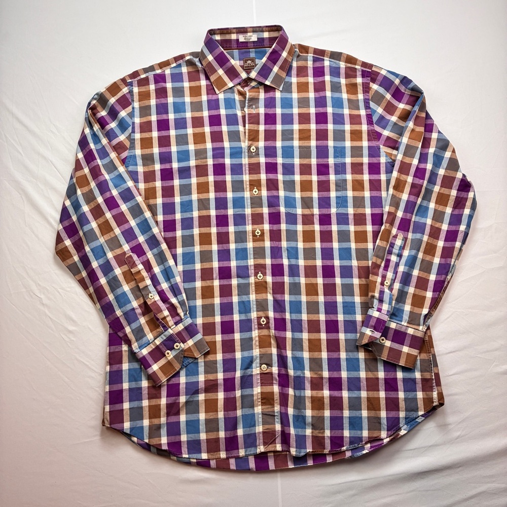 Peter Millar Multicolor Plaid Cotton Shirt